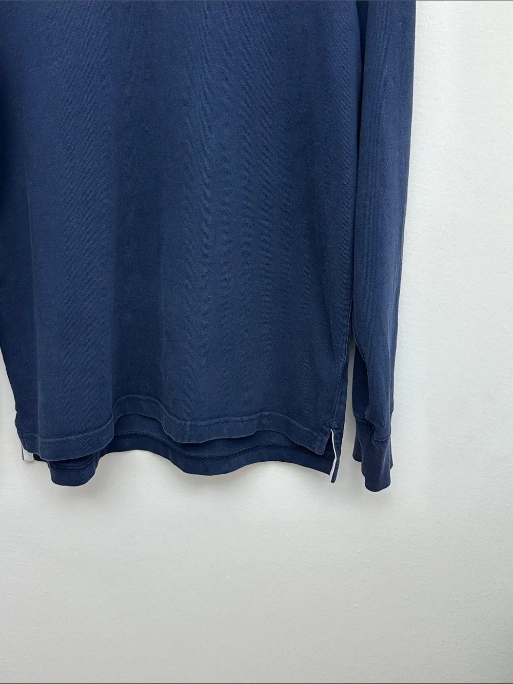 J. Crew Men's Navy Half-Zip Pullover Sweater